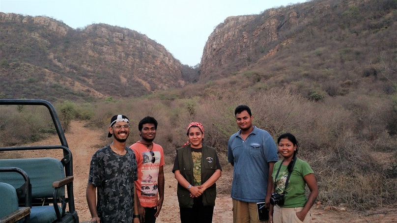 BEL members camera trapping in Ranthambore